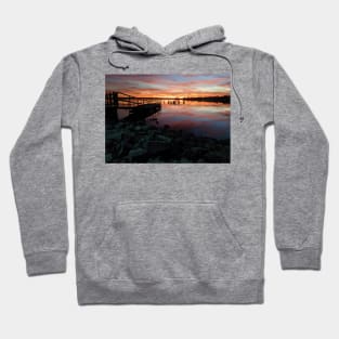 Sunset Dock Over Water Hoodie